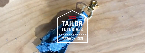 levis diy holiday keychain