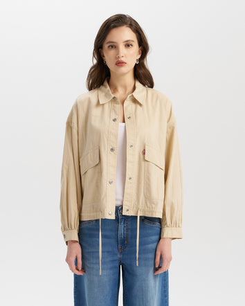 levi’s® 雙口袋收腰綁帶舒適外套  | 女裝 002YL0001XS- Multi  – Levi's 香港