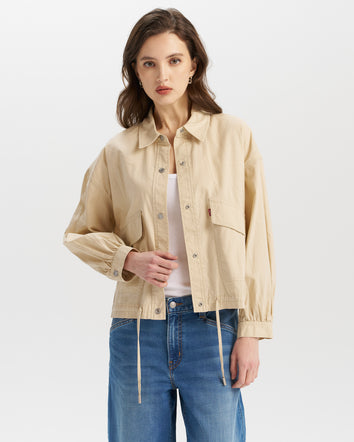 levi’s® 雙口袋收腰綁帶舒適外套  | 女裝 002YL0001XS- Multi  – Levi's 香港