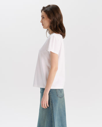 levi’s®  圓領漸層logo tee|女裝 002YQ0000XS- White  – Levi's 香港