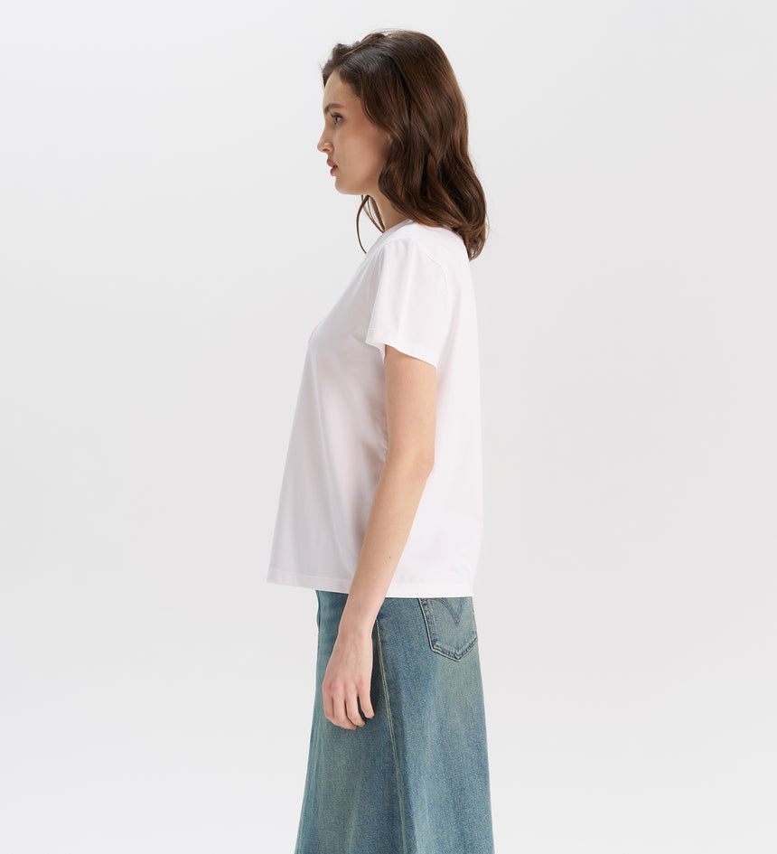 levi's®  women's gradient logo crew neck t-shirt 002YQ0000XS- White – Levi's Hong Kong