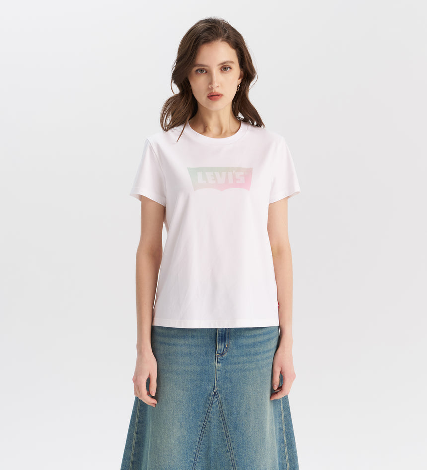 levi's®  women's gradient logo crew neck t-shirt 002YQ0000XS- White – Levi's Hong Kong