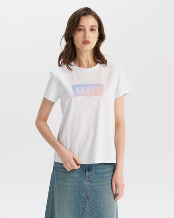 levi’s®  圓領 漸層logo tee|女裝 002YQ0001XS- Blue  – Levi's 香港