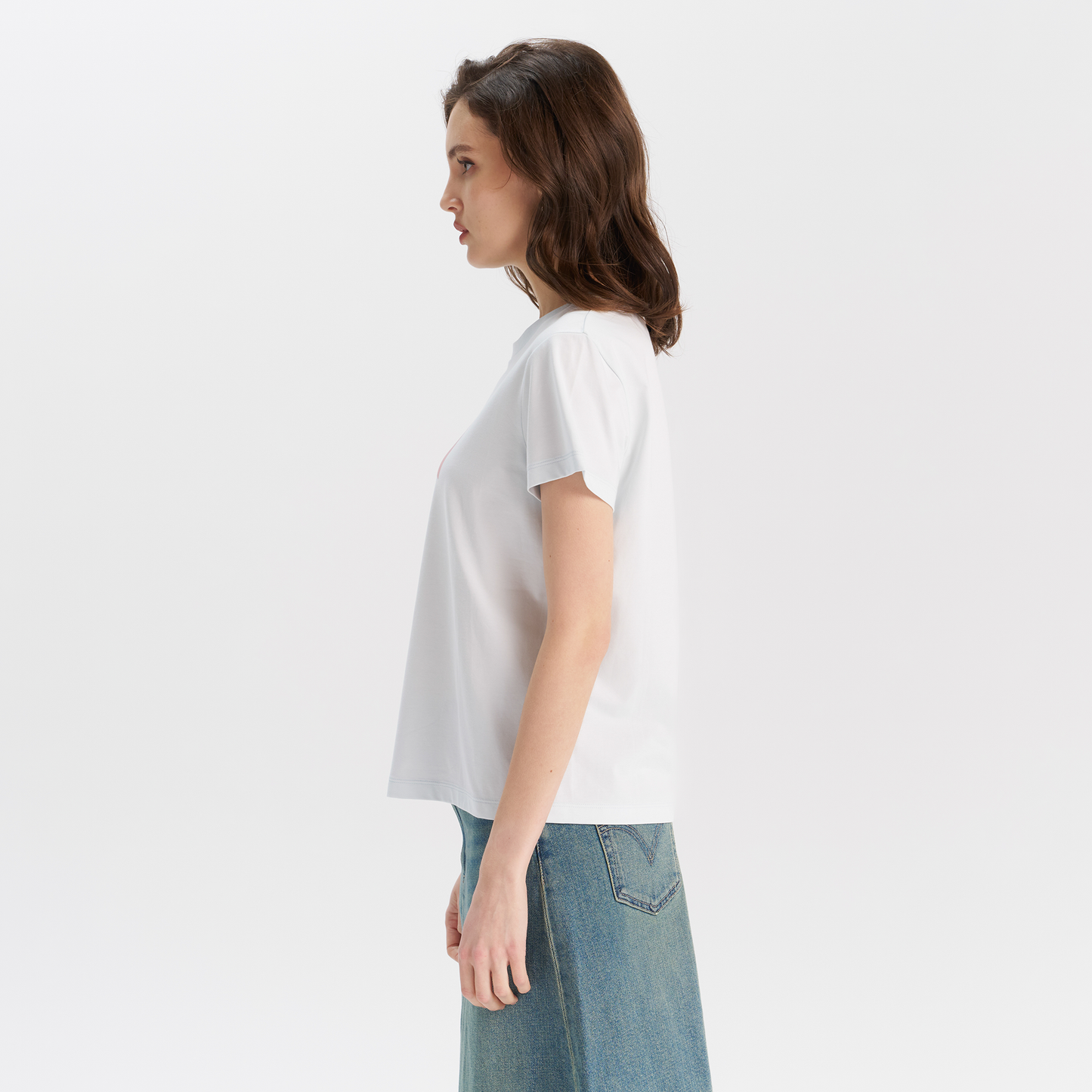 Levi’s® 圓領 漸層LOGO Tee|女裝