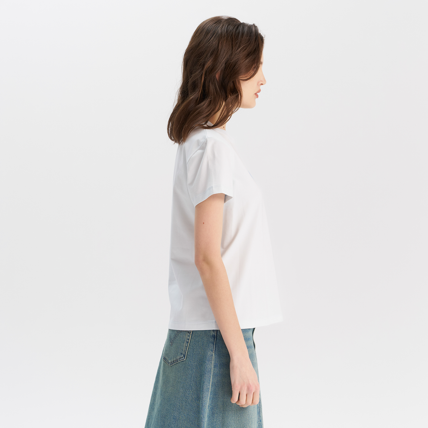 Levi’s® 圓領 漸層LOGO Tee|女裝