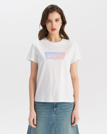 levi’s®  圓領 漸層logo tee|女裝 002YQ0001XS- Blue  – Levi's 香港