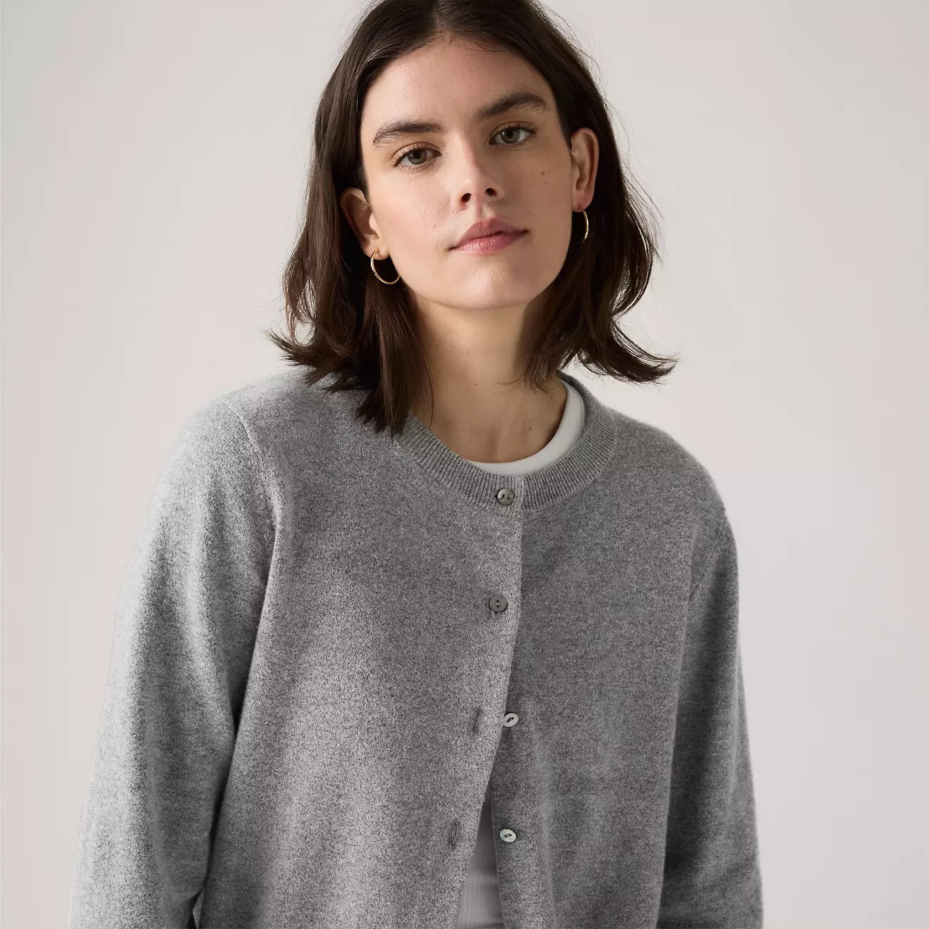 Levi's® 柔軟船領開胸毛衣 | 女裝