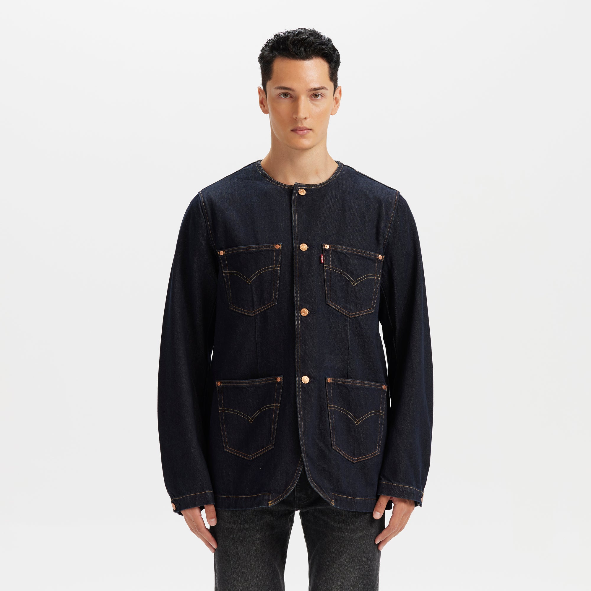 Levi's® Men's Workwear Collarless Jacket Black Levi's HK