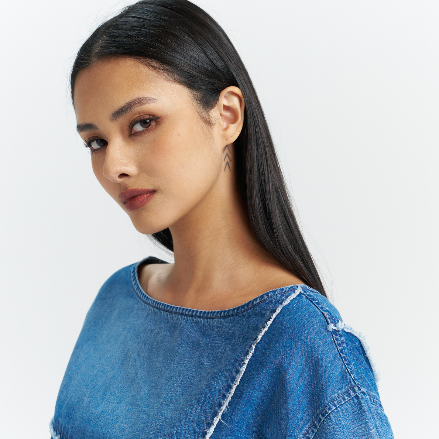 Levi’s® Women's Patchwork Design Denim Short Sleeve Top