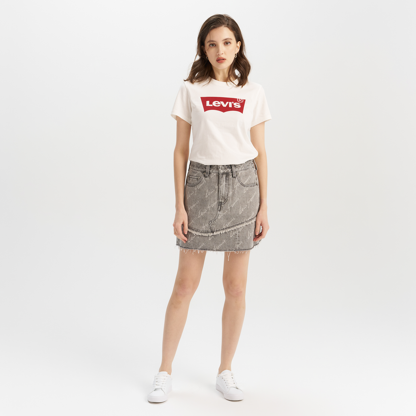 Levi's® Women's Logo Design Denim Skirt