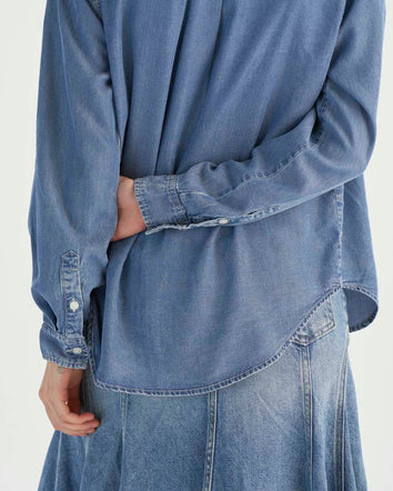 levi's® 牛仔工裝恤衫 | 女裝 001BO0000S- Indigo  – Levi's 香港