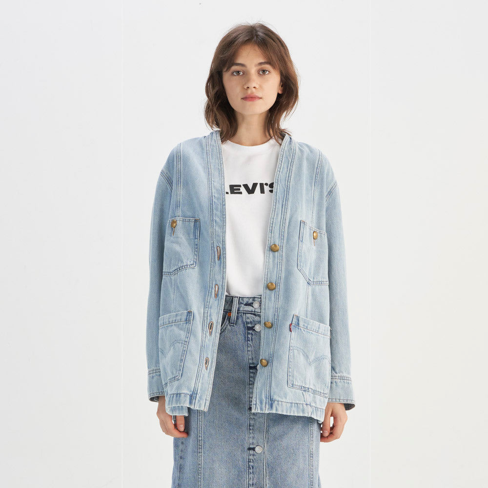 Levi's® Women's Loose-Fit Denim Jacket Indigo Levi's HK