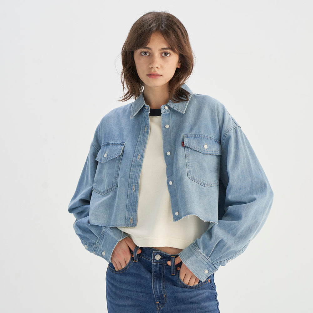 Levi's® Women's Levi's® Fitted Denim Shirt Indigo Levi's HK