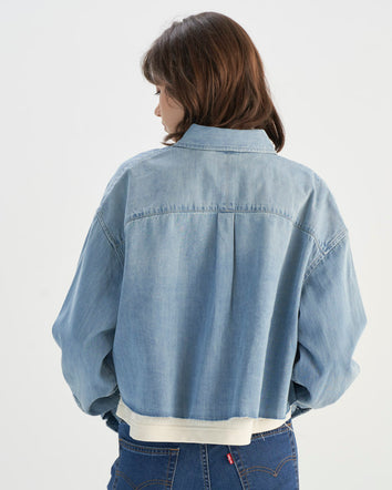 levi's® 經典修身牛仔襯衫 | 女裝 001BU0001XXS- Indigo  – Levi's 香港