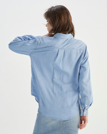 levi's® 牛仔工裝恤衫 | 女裝 001BO0001XS- Indigo  – Levi's 香港