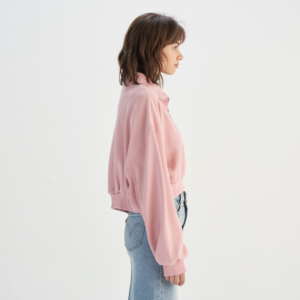 Levi's® Women's Cropped Zip-Up Sweatshirt