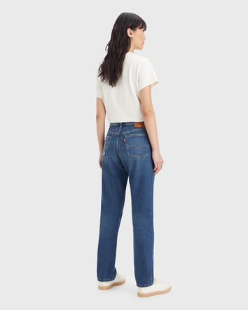 levi's® 501® 經典原創牛仔褲 | 女裝 1250104232428 Dark Indigo Destructed  – Levi's 香港