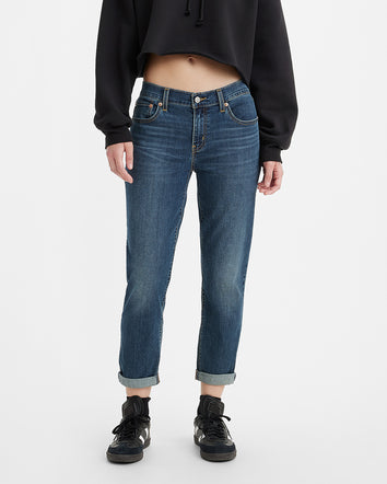 levi’s® 男友風新款boyfriend牛仔褲 | 女裝 1988702852427 Dark Indigo Worn In  – Levi's 香港