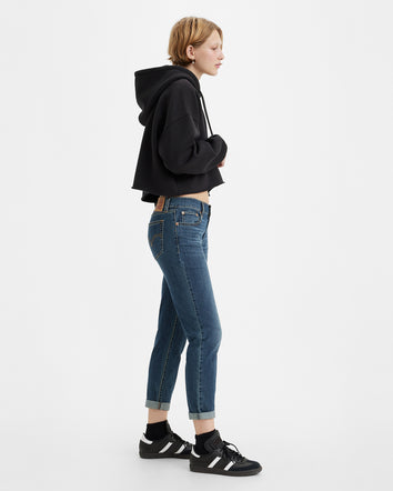 levi’s® 男友風新款boyfriend牛仔褲 | 女裝 1988702852427 Dark Indigo Worn In  – Levi's 香港