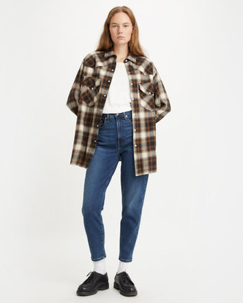 levi's®高腰boyfriend 男友風牛仔褲 | 女裝 8587301142427 Dark Indigo Worn In  – Levi's 香港