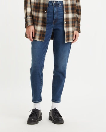 levi's®高腰boyfriend 男友風牛仔褲 | 女裝 8587301142427 Dark Indigo Worn In  – Levi's 香港