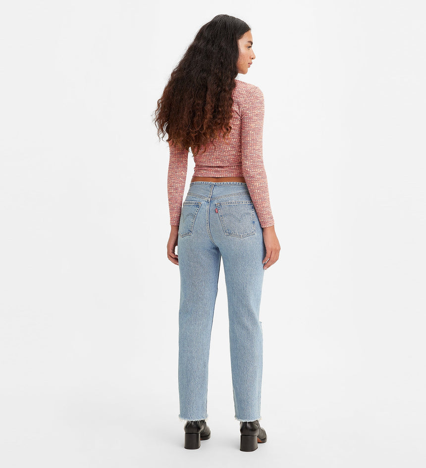 levi's® 501® 窄腰頭牛仔褲 | 女裝 A472900002428 Light Indigo Destructed – Levi's 香港