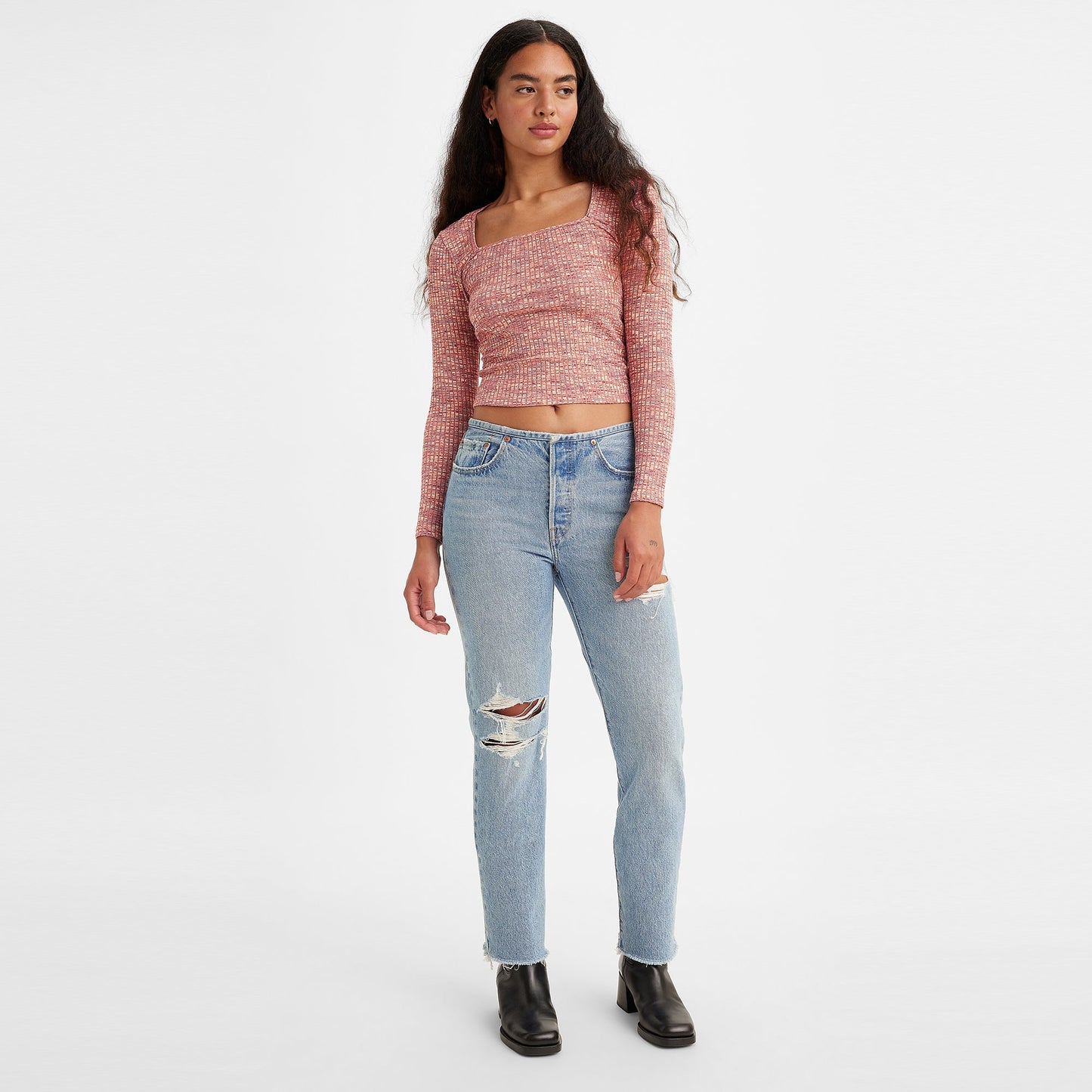 Levi's® 501® 窄腰頭牛仔褲 | 女裝