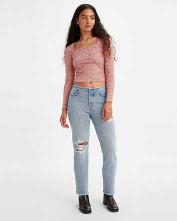 levi's® women's 501® mini waist jeans A472900002428 Light Indigo Destructed  – Levi's Hong Kong
