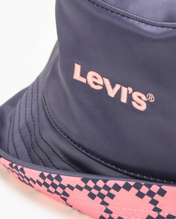 levi's® women's reversible bucket hat D77620002M- Navy Blue - Blue  – Levi's Hong Kong