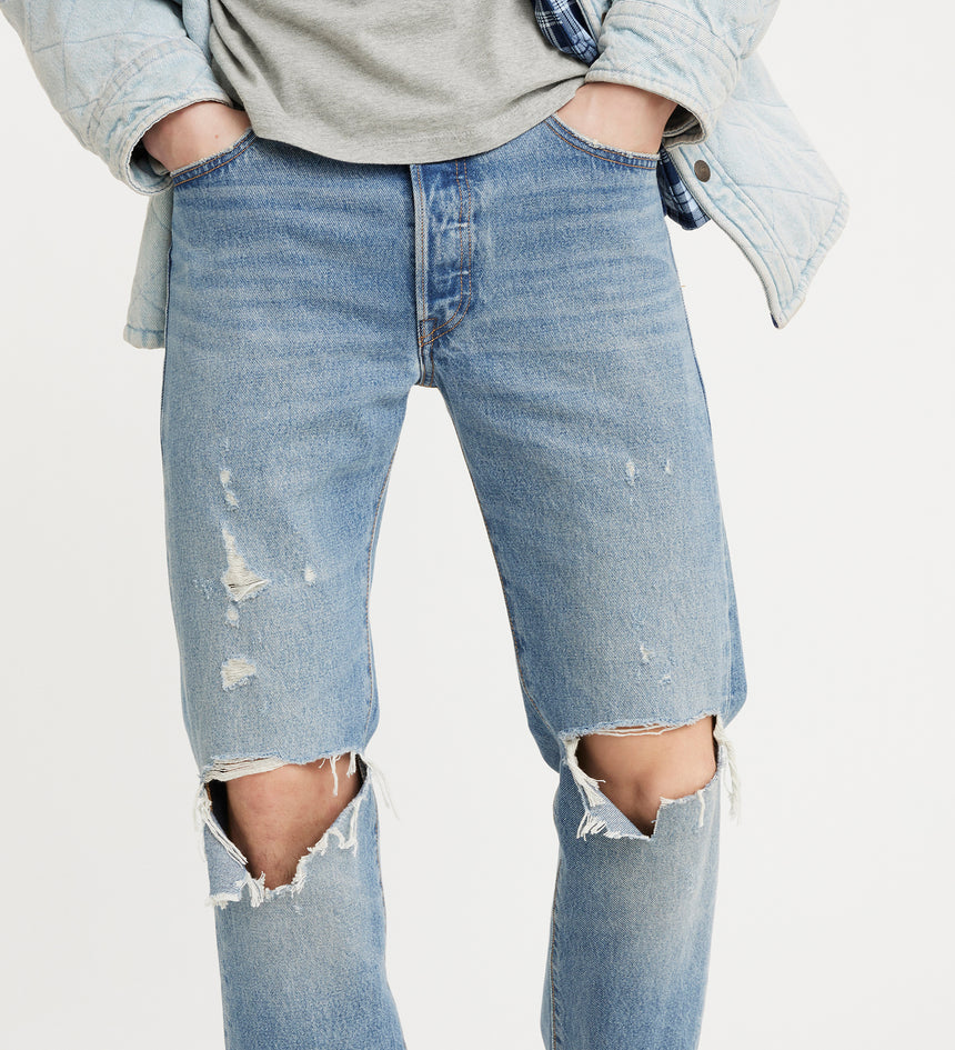 levi's® men's 501® '54 jeans A467700072932 Shoreline Shells Destructed - Blue – Levi's Hong Kong