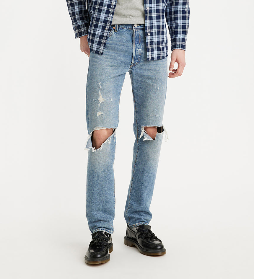levi's® men's 501® '54 jeans A467700072932 Shoreline Shells Destructed - Blue – Levi's Hong Kong