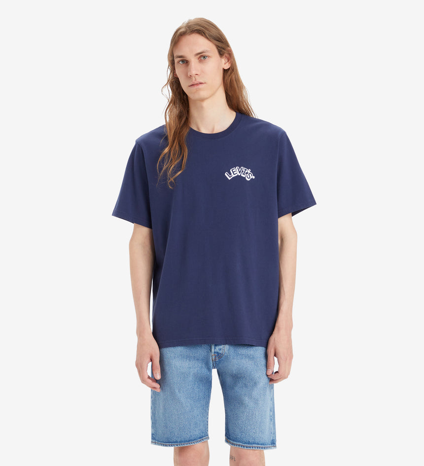 levi's® 寬鬆剪裁短袖圖案t恤 | 男裝 161431311XS- Arched Headline Naval Academy – Levi's 香港
