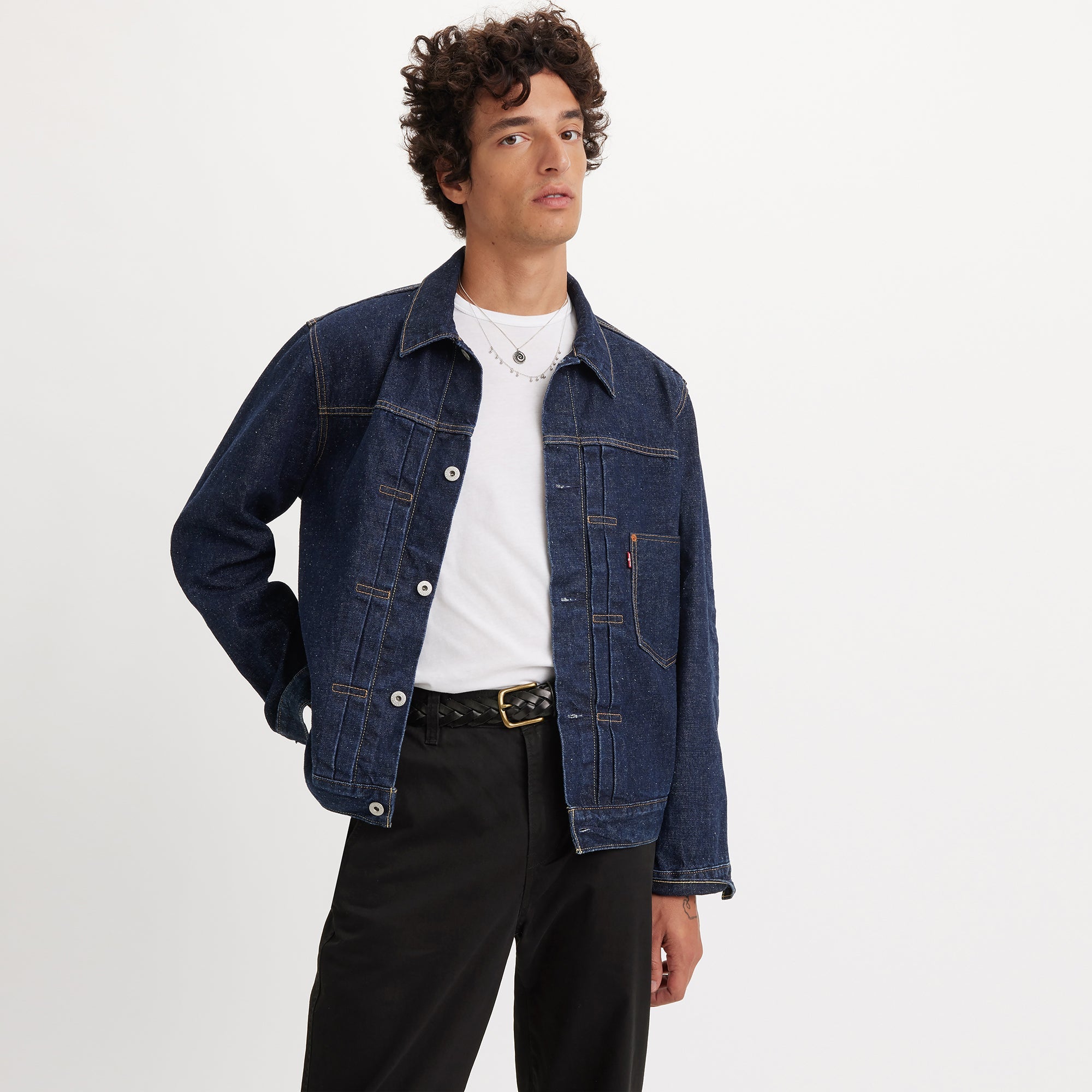 Levi's® Men's Type I Trucker Jacket Dark Indigo Worn In Levi's