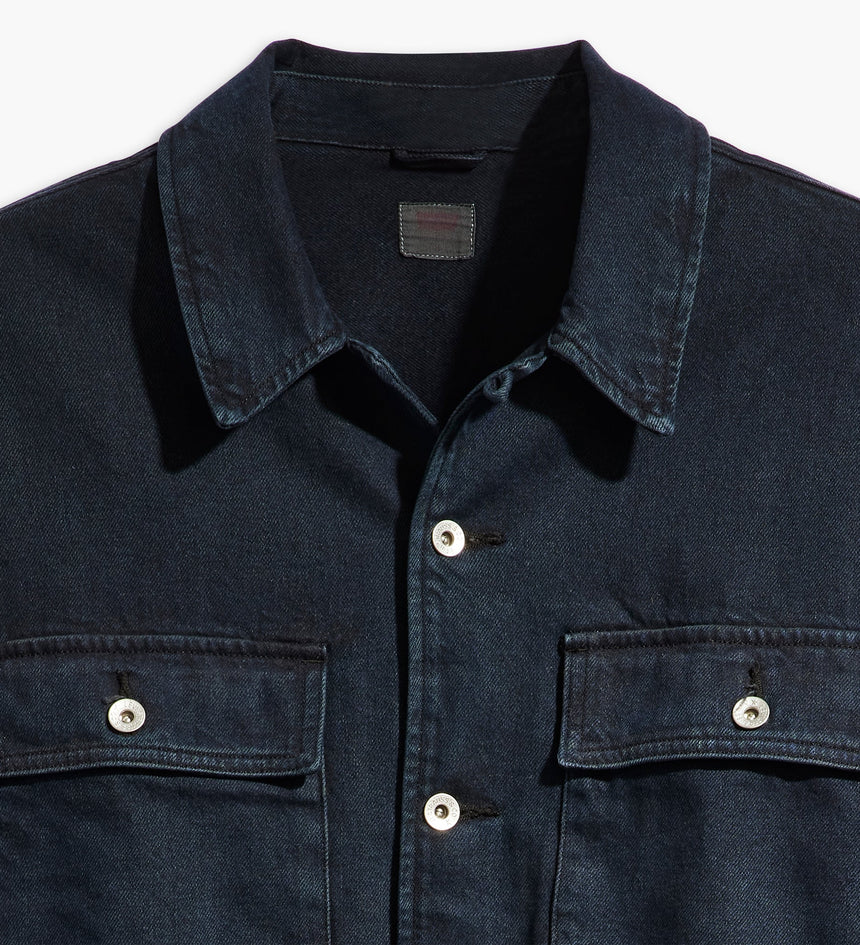 levi's® 工裝襯衫式外套 | 男裝 A57210004XS- Wes Blue Black Overdye - Black – Levi's 香港