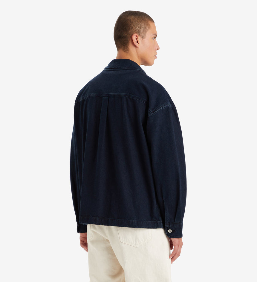 levi's® 工裝襯衫式外套 | 男裝 A57210004XS- Wes Blue Black Overdye - Black – Levi's 香港