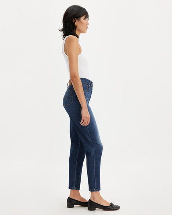 levi's® 高腰男友 boyfriend 牛仔褲 | 女裝 8587301302427 Cool I Am In Paradise - Dark Indigo - Worn In  – Levi's 香港