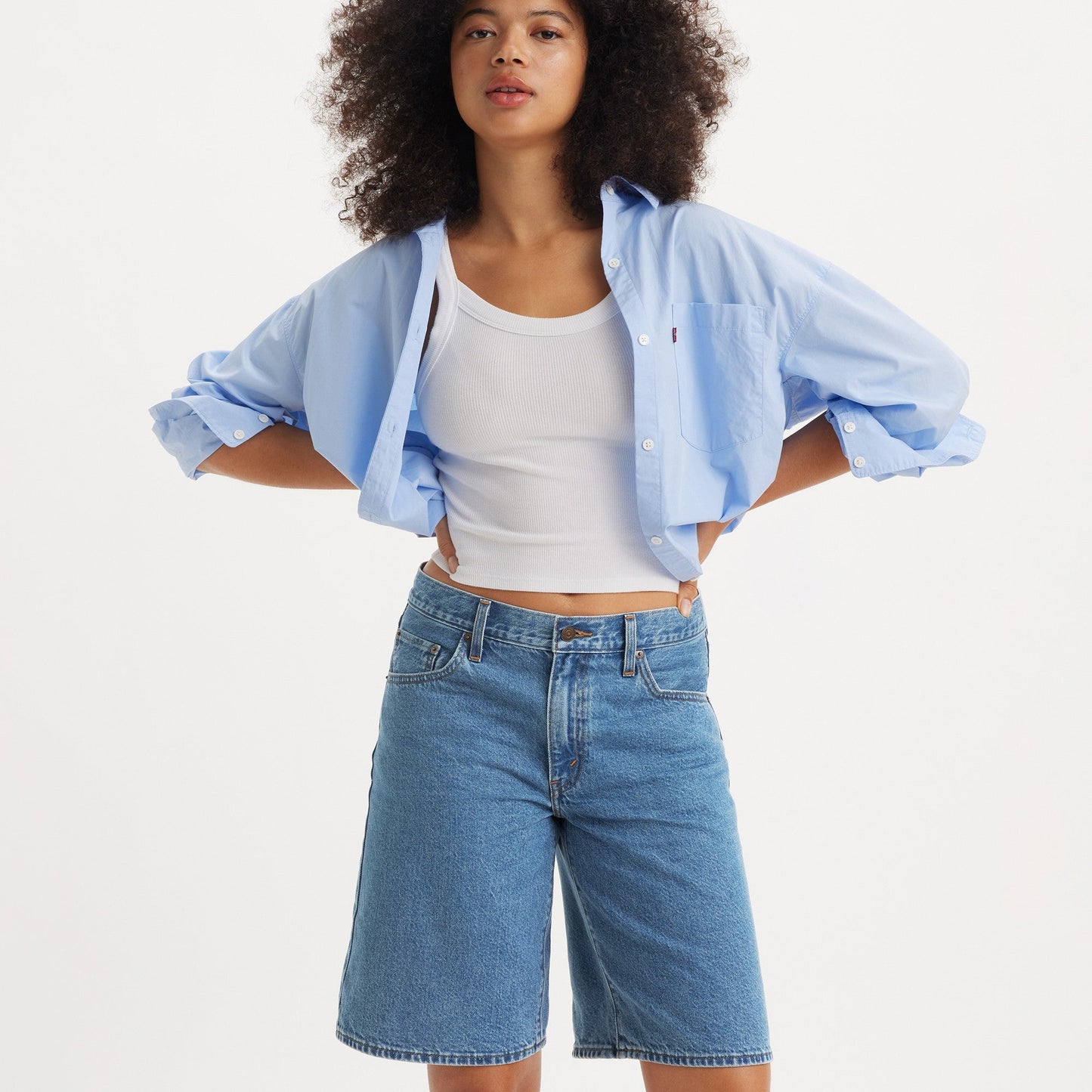 Levi's® 寬鬆老爹短褲 |女裝