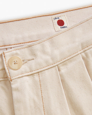 levi's® made of japan denim pleated trousers 000P400002630 Moj Soft Ecru  – Levi's Hong Kong