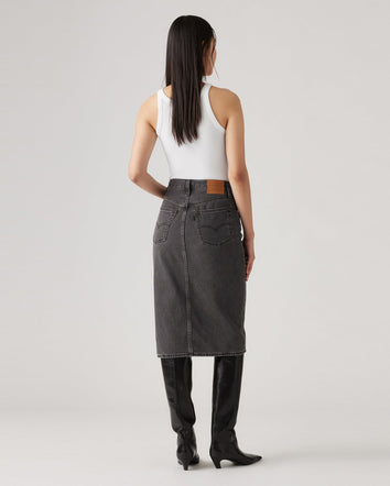levi's® 側開叉短裙 | 女裝 A4711000125- Washed Noir Black - Black  – Levi's 香港