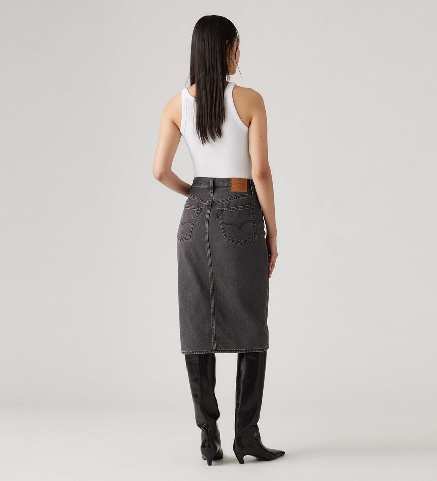 levi's® 側開叉短裙 | 女裝 A4711000125- Washed Noir Black - Black – Levi's 香港