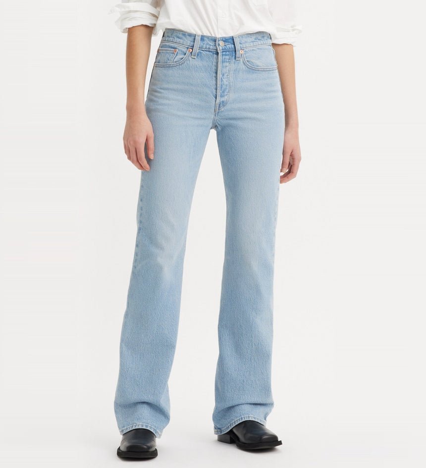 levi's® wedgie 高腰修身排釦直筒靴型牛仔褲 | 女裝 A871000032530 Hazy Shades – Levi's 香港