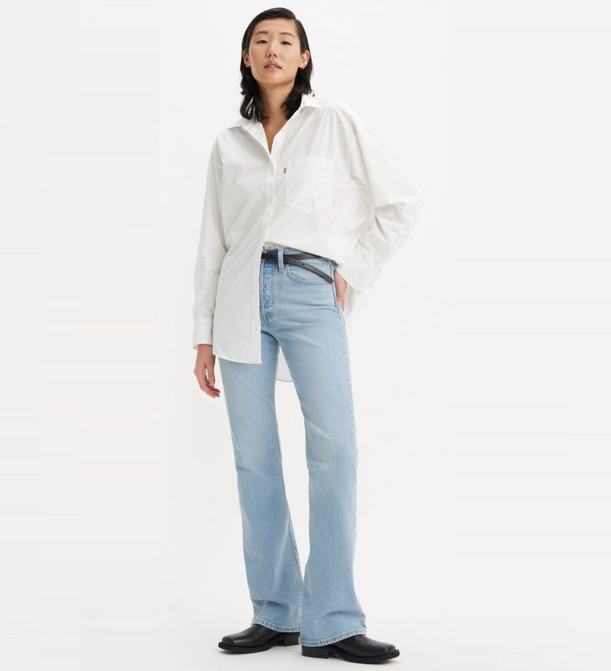 levi's® wedgie 高腰修身排釦直筒靴型牛仔褲 | 女裝 A871000032530 Hazy Shades – Levi's 香港