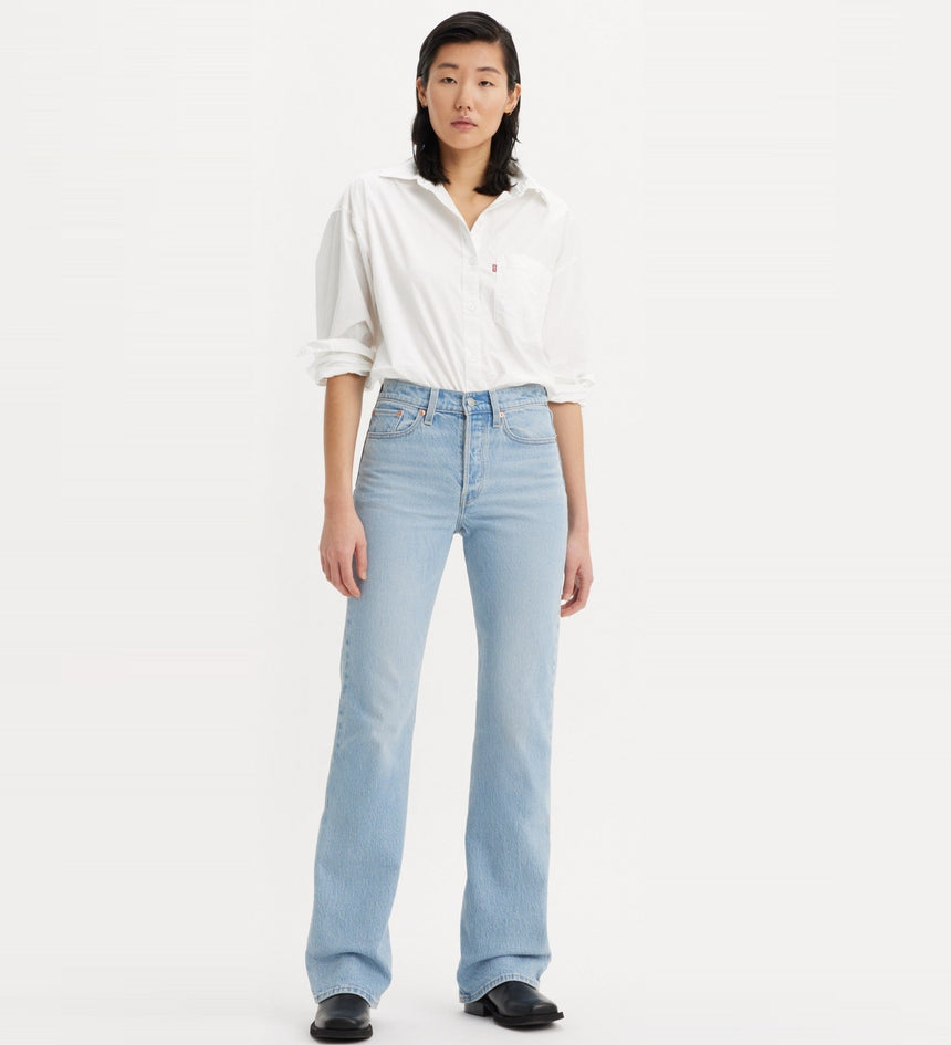 levi's® wedgie 高腰修身排釦直筒靴型牛仔褲 | 女裝 A871000032530 Hazy Shades – Levi's 香港