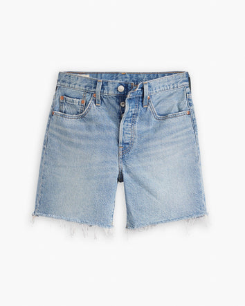 levi's® women's 501® mid-thigh shorts A9296000124- Light Indigo - Worn In  – Levi's Hong Kong