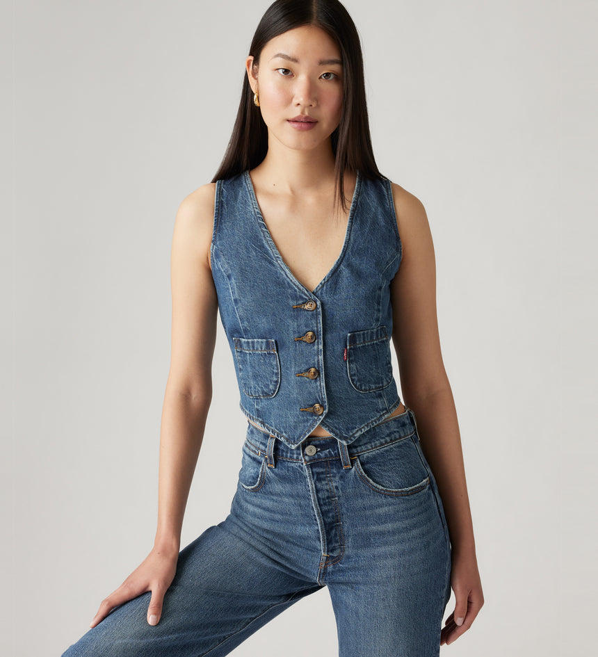 levi's® 修身牛仔背心| 女裝 A87490013S- Big Yikes – Levi's 香港