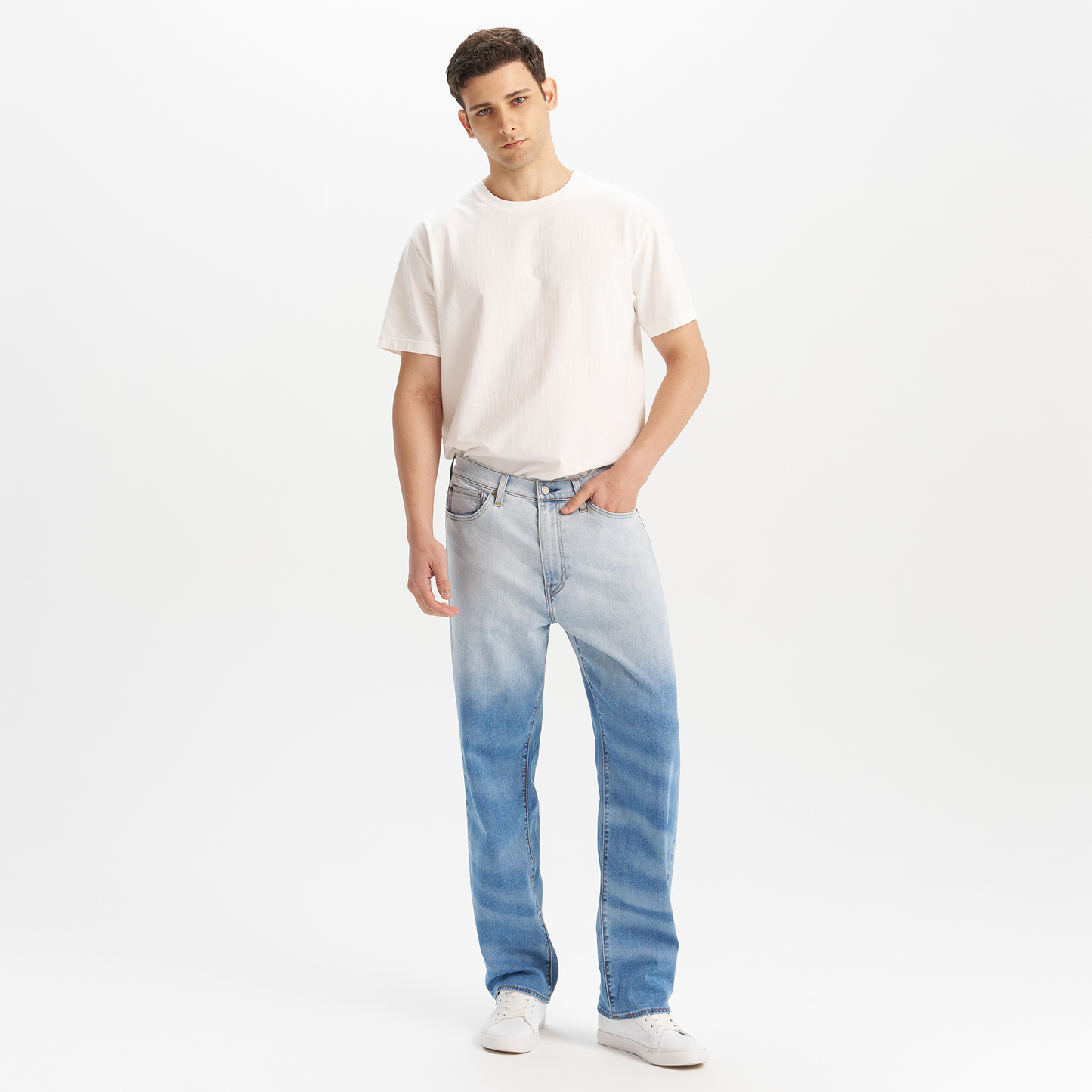 Levi’s® 568™ Performance Cool 涼感中腰寬鬆直筒褲牛仔褲 | 男款