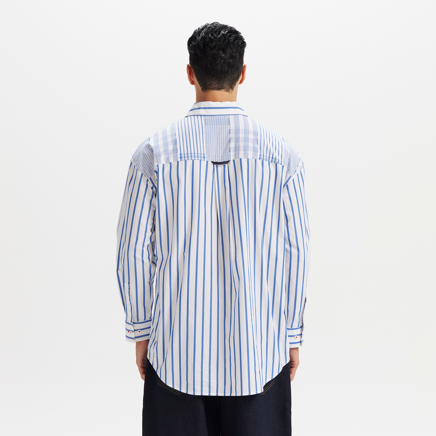 Levi’s® 寬鬆長袖條紋牛津襯衫 | 男款