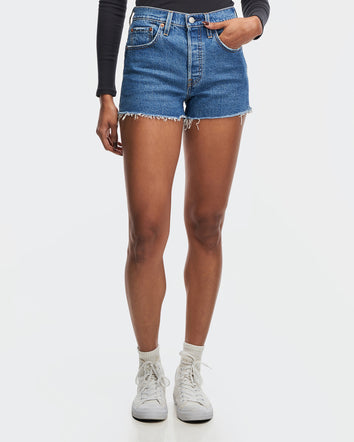levi's® 501® 原創高腰牛仔短褲 | 女裝 56327024925- Jazz T3 Mid Stone  – Levi's 香港