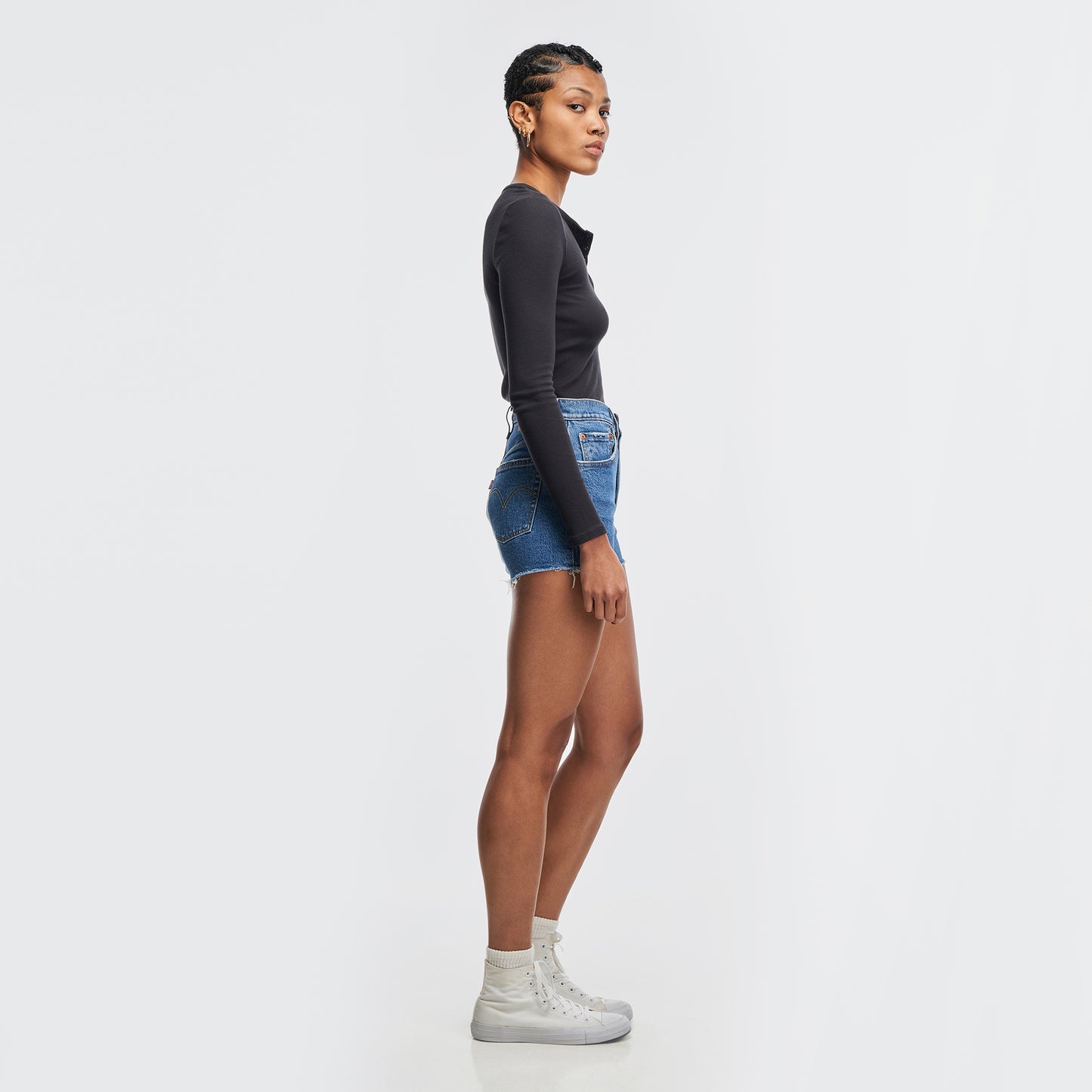 Levi's® 501® 原創高腰牛仔短褲 | 女裝
