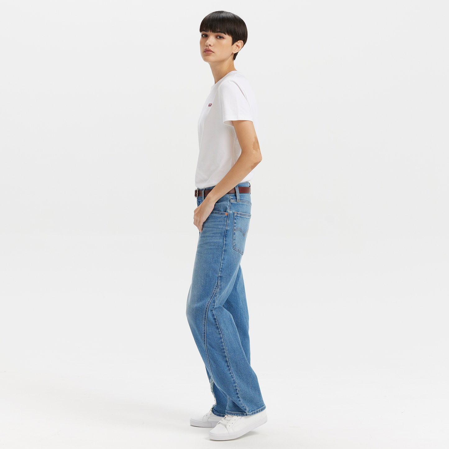 Levi’s® Baggy Dad 中腰寬鬆直筒牛仔褲 | 女款